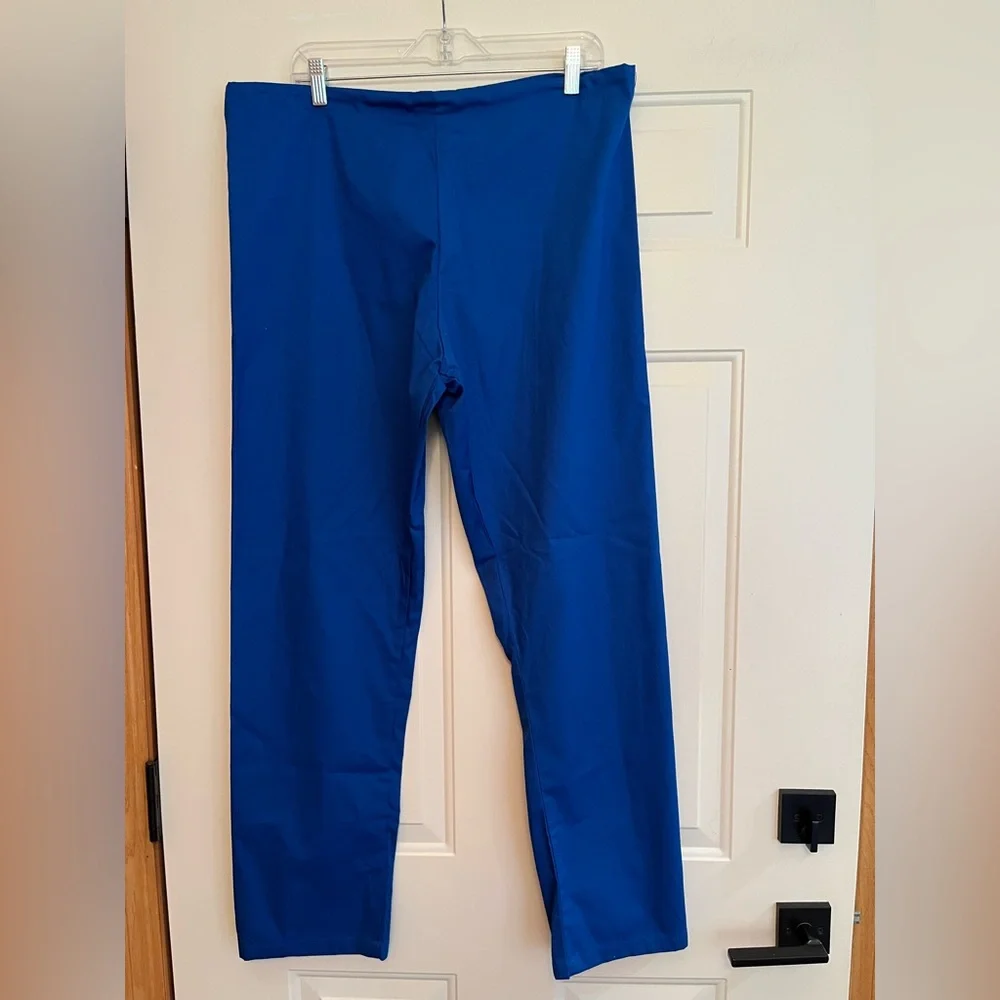New Harriton blue adult scrub lab medical pants with drawstring waist.Size small - Picture 1 of 9